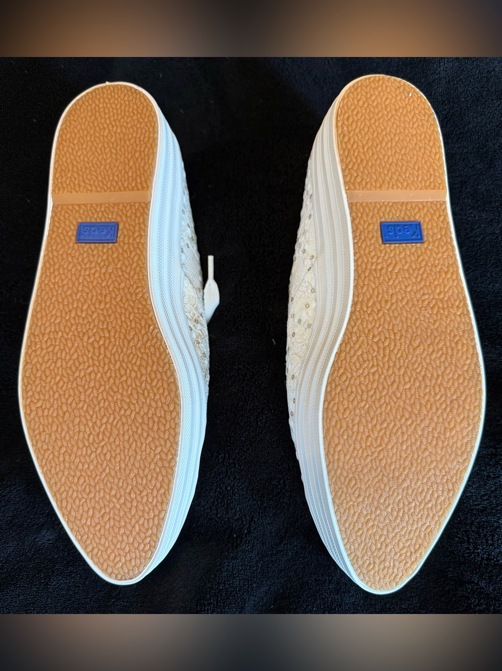 Keds Women's Ivory Lace Platform Sneakers, New, size 9 - Picture 4 of 7